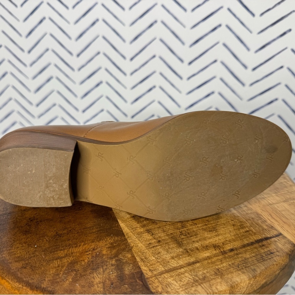 Jack Rogers Sadie leather Ankle Booties Boho Camel Brown Tan size 8 - Picture 9 of 12